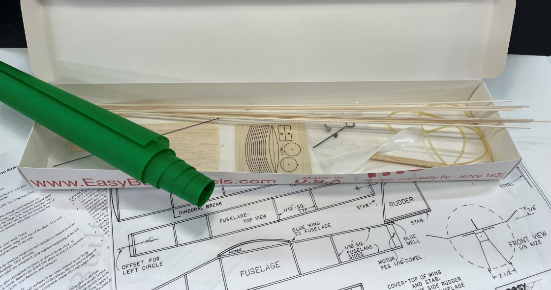A quick peak inside one of our balsa kits!